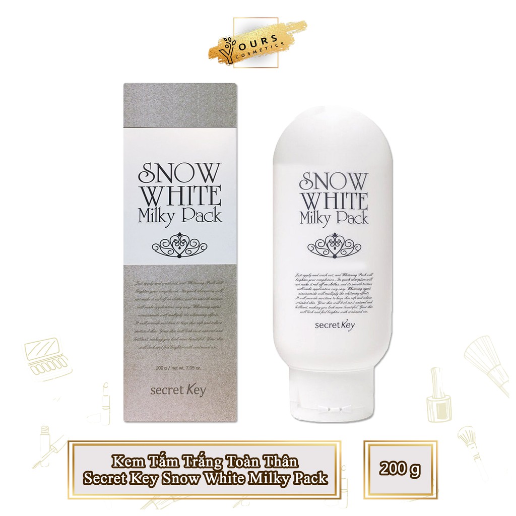 [Đại Lý Chính Thức] Kem Dưỡng Trắng Toàn Thân Secret Key Snow White Milky Pack