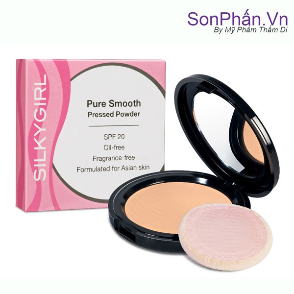 PHẤN PHỦ TRANG ĐIỂM MỊN DA SPF20 SILKY GIRL 10G CHÍNH HÃNG