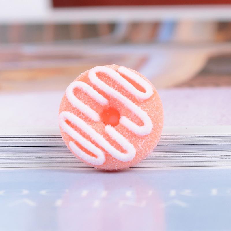 (Được chọn mẫu) Jibbitz sticker charm donut phủ đường nhựa cứng gắn dép sục