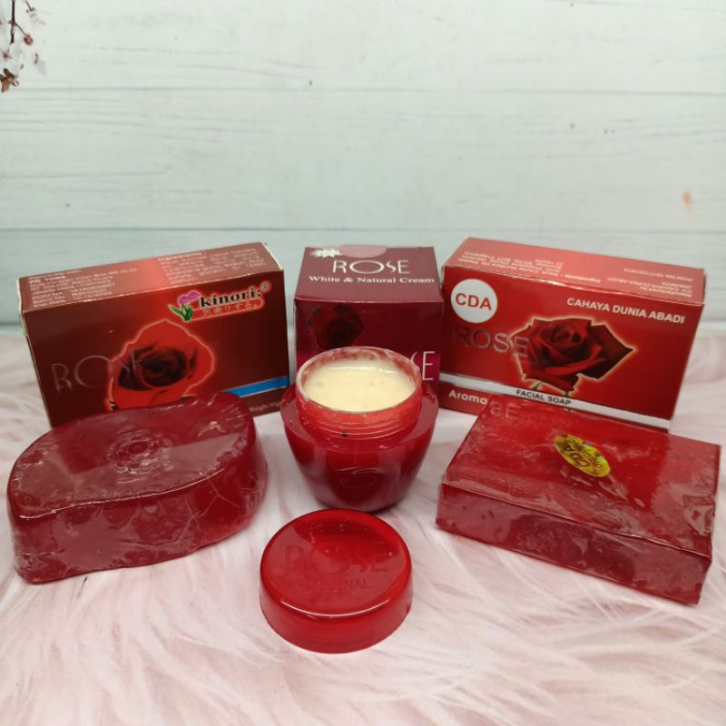 Bộ kem dưỡng da mặt + xà phòng ROSE | BigBuy360 - bigbuy360.vn