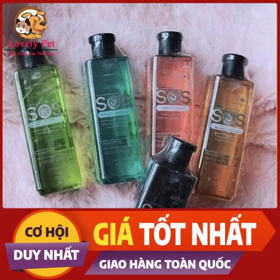 QA1807 [Giảm 40k Đơn Tối Thiểu 515k] SỮA TẮM SOS MẪU MỚI CHO CHÓ VÀ MÈO 530ML