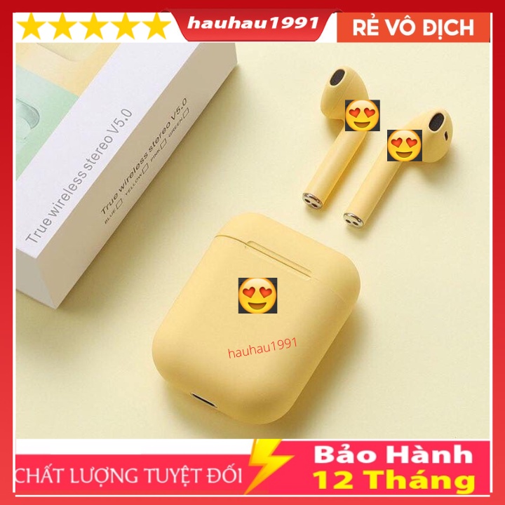 Tai Nghe Bluetooth Không Dây i12 inpods12 TWS 5.0 Âm Thanh HIFI, Cửa Sổ Tự Động Kết Nối, Hỗ Trợ Androi Và Ios