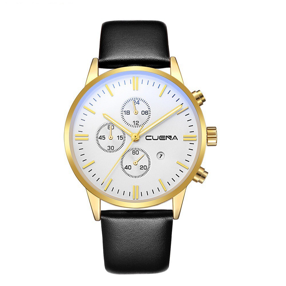 Đồng Hồ Nam Thời Trang Cuena Dây Da Cao Cấp Kèm Lịch | BigBuy360 - bigbuy360.vn