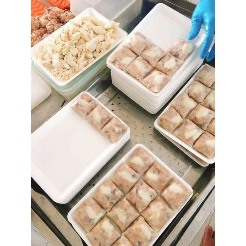 CHẢ NEM CUA BỂ KHAY 12 CÁI