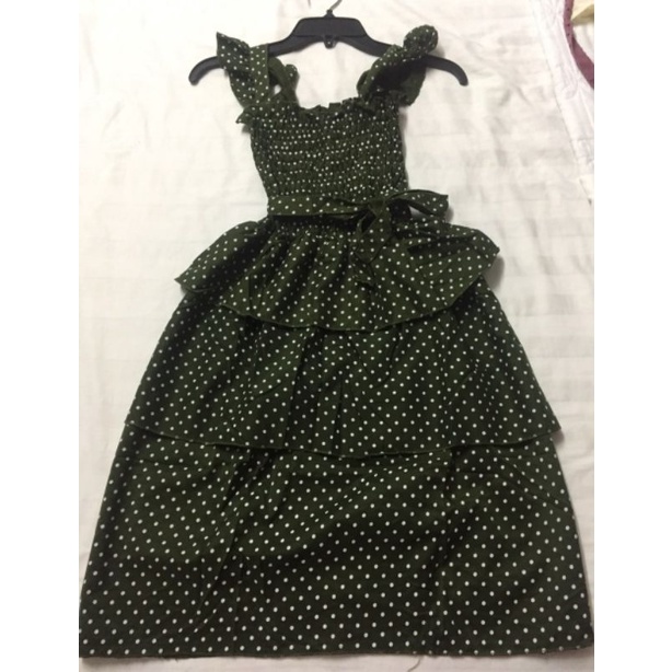 Đầm chấm bi hai dây new