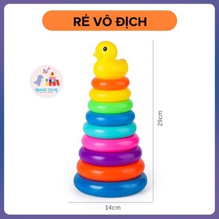 Đồ chơi tháp vịt xếp chồng 9 vòng tròn cho bé