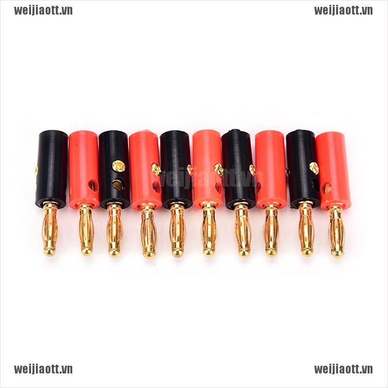 Set 10 phích cắm chuối 4mm kết nối loa thông dụng