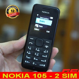 Điện thoại cổ 2 sim Nokia 105 pin khủng giá rẻ
