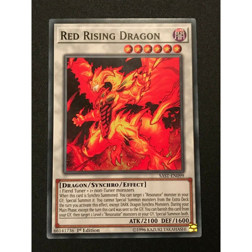 THẺ BÀI YUGIOH Red Rising Dragon - SAST-EN099 - Common 1st Edition