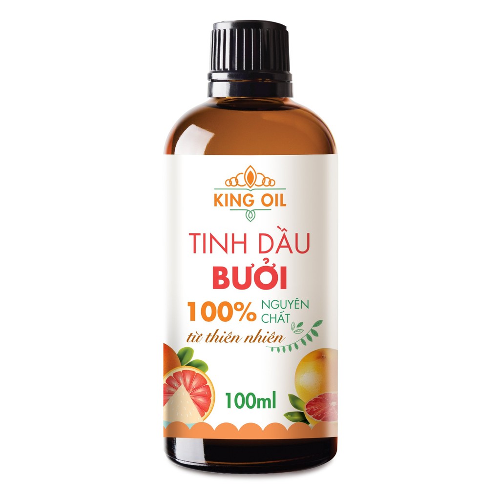 Tinh dầu bưởi 100ml nguyên chất từ vỏ bưởi, giúp chăm sóc tóc chắc khỏe, ống mượt, kích thích mọc tóc