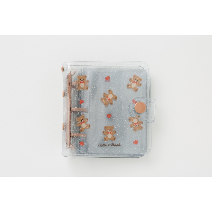 Binder Collect Book ARTBOX Hàn Quốc Đựng Photo Card Ảnh Họa Tiết Gấu Trái  20 Sleeves Đóng Gáy Lò Xo