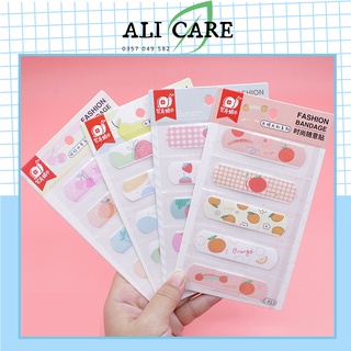 Băng cá nhân urgo dán vết thương, 1 tấm 5 miếng ơ gâu hình họa tiết dễ thương không thấm nước ALI CARE