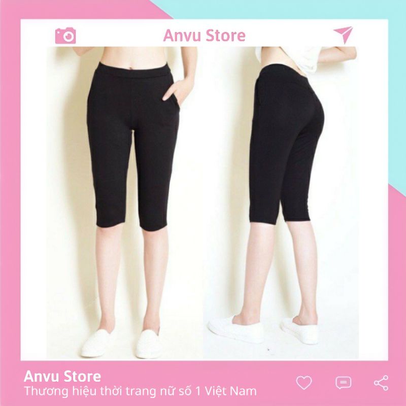 Quần lửng ASSOS nâng mông 💞FREESHIP💞legging ngố cạp cao siêu co dãn || ANVU STORE XMAV03