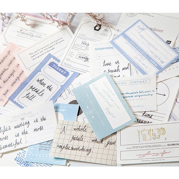 Giấy Note Trang Trí Sổ Vintage 120 Tờ Nhiều Mẫu - Giấy Note Retro, Bullet Journal, DIY,..