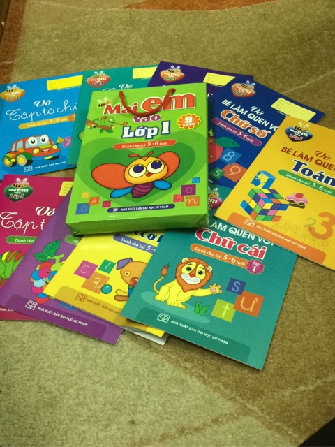 Sách - Mai em vào lớp 1 dành cho trẻ 5-6 tuổi ( bộ sách gồm 9 cuốn) | WebRaoVat - webraovat.net.vn