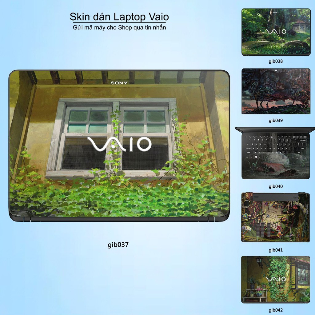 Skin dán Laptop Sony Vaio in hình Ghibli Nhật Bản (inbox mã máy cho Shop)