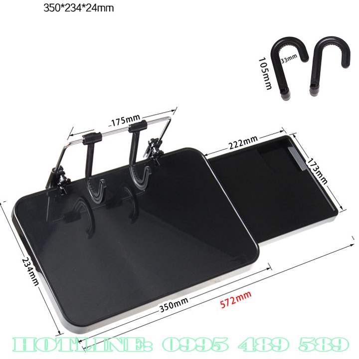 Bàn làm việc gấp gọn năng trên ô tô Bàn laptop trên ô tô có khay để chuột - SLC.VN