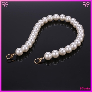 Dây đeo túi xách nữ thay thế kiểu chuỗi hạt ngọc trai tự làm