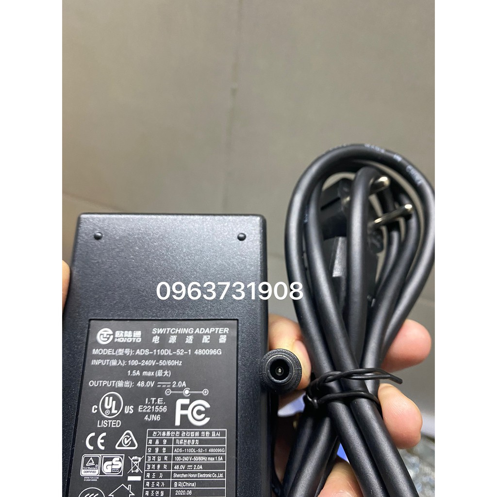 Adapter nguồn cho Switch 8 cổng PoE DAHUA PFS3110-8P-96 48V-2A