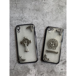 Ốp iphone Chrome Heart trong suốt nhựa cao cấp.