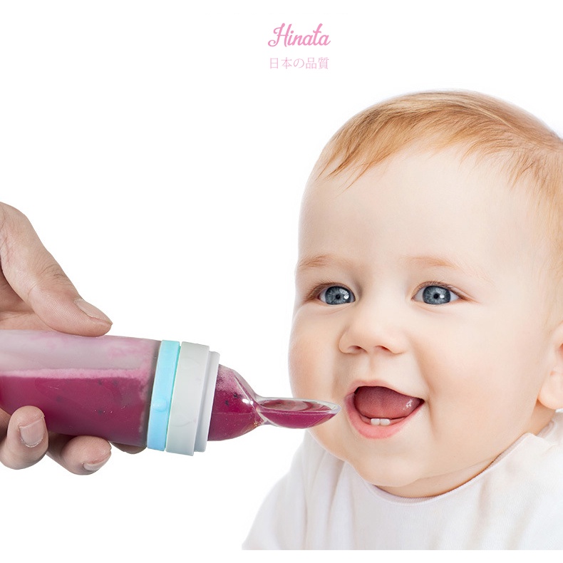 Bình thìa tập ăn dặm cho bé HINATA - Vừa tay cầm thuận tiện cho mẹ sử dụng TG08