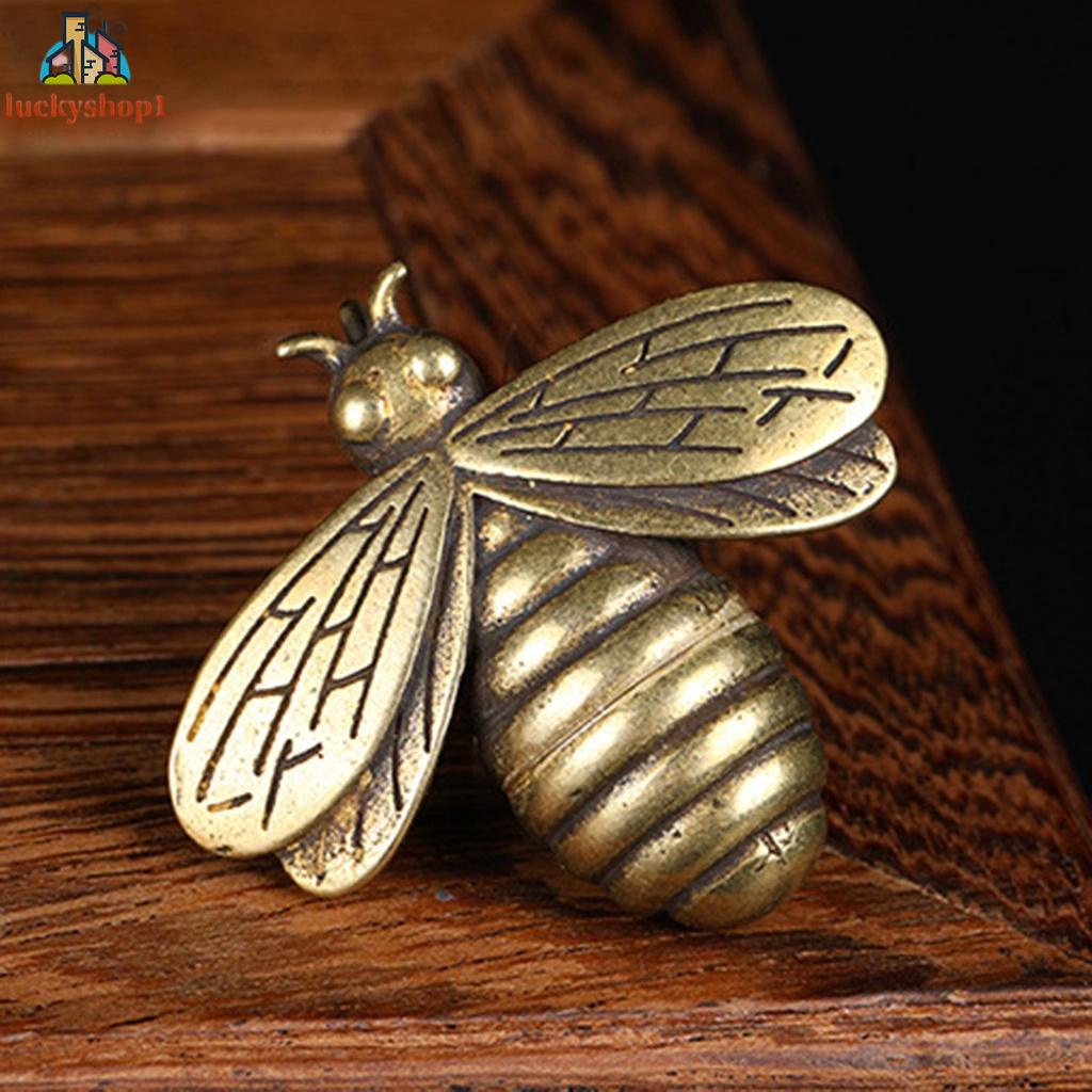 DIY Handmade Brass Đồng Bee Tượng Nhỏ Đồ Trang Trí Nhà