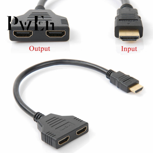 Cáp chia 2 cổng HDMI 1080p thiết kế tiện lợi dễ sử dụng