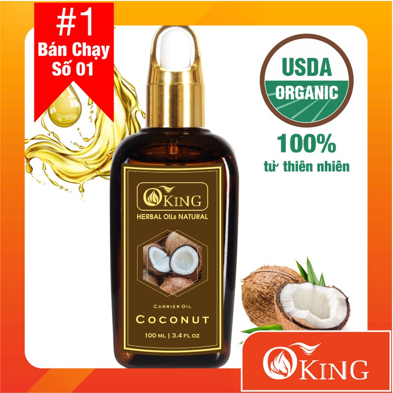 Dầu Dừa nguyên chất (Coconut) dành cho tóc 100ml