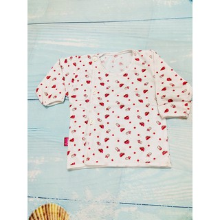 Áo sơ sinh cotton cài khuy giữa