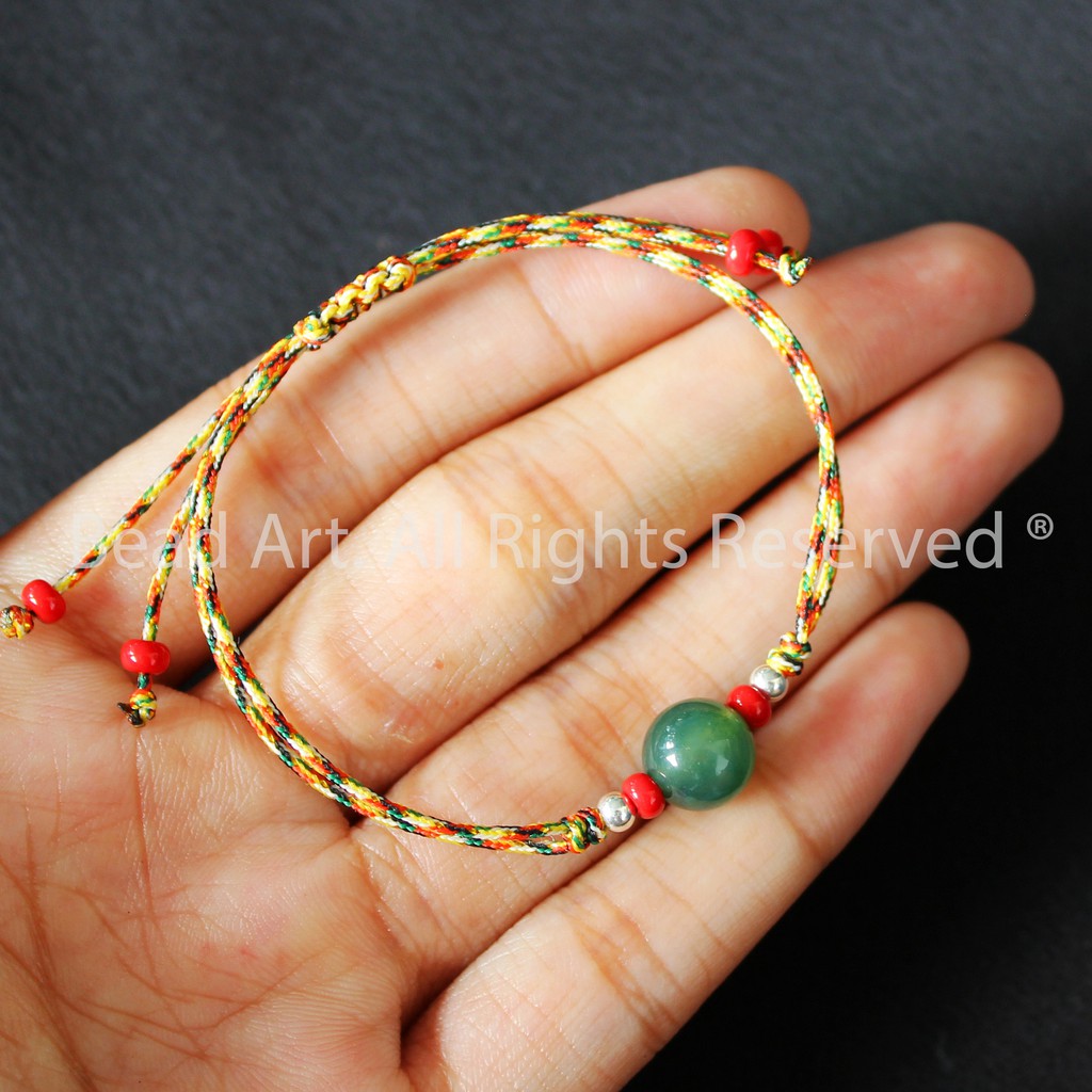 Vòng Tay Thắt Dây  Ngũ Sắc Handmade Nút Tibet, Phong Thuỷ Ngũ Hành, Vòng Tay Phong Thuỷ S50 - Bead Art