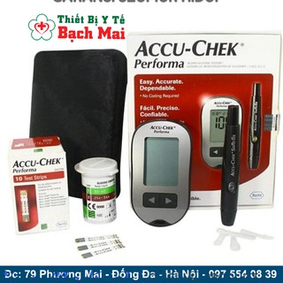 Máy Thử Đường Huyết Accu-Chek Performa [Tặng 50 Kim + 10 Que thử]