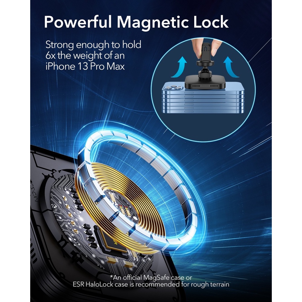 Giá Đỡ Điện Thoại Kiêm Sạc Nhanh Không Dây 15W Gắn Xe Ô Tô Cho IPhone 12 13 Pro Max