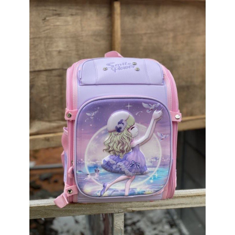 Balo/ cặp sách chống gù lưng hàng cao cấp cho bé gái siêu đáng yêu, dễ thương, siêu nhẹ