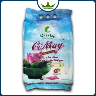 Gạo Cỏ May túi 5kg - gạo thơm cơm dẻo vừa