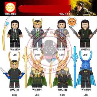 NonLego WM 6118 Marvel minifigures mô hình lắp ráp nhân vật phản diện Loki
