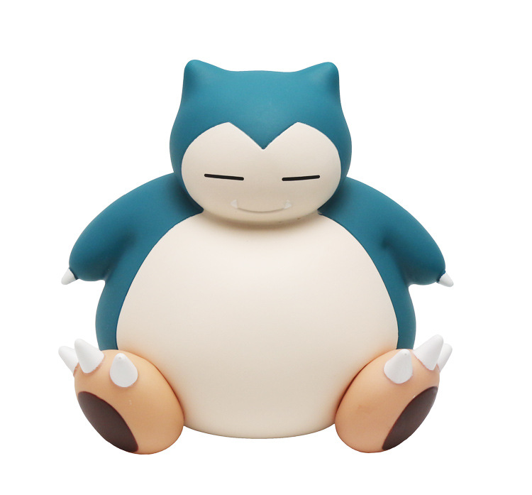 Decoration Action Figure Toy Model Gifts Cute Cartoon Pokémon Snorlax Anime Piggy Bank Doll