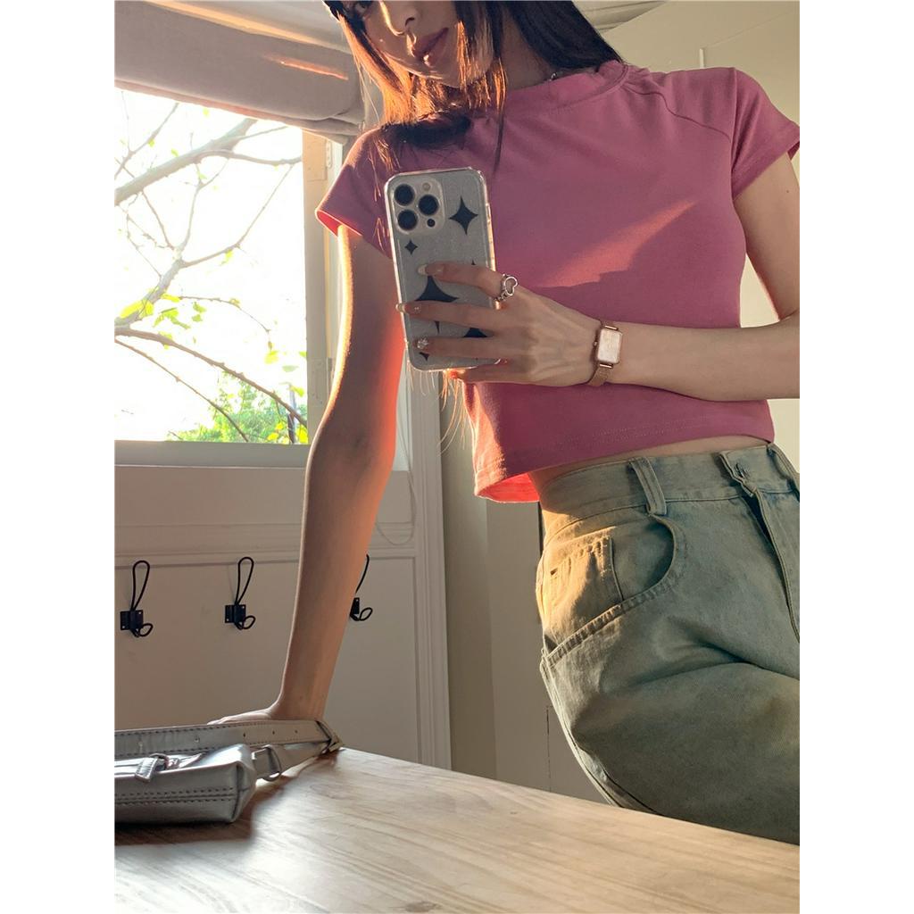 61559 Áo Thun Mỏng Vừa Vặn Nhìn Ngắn