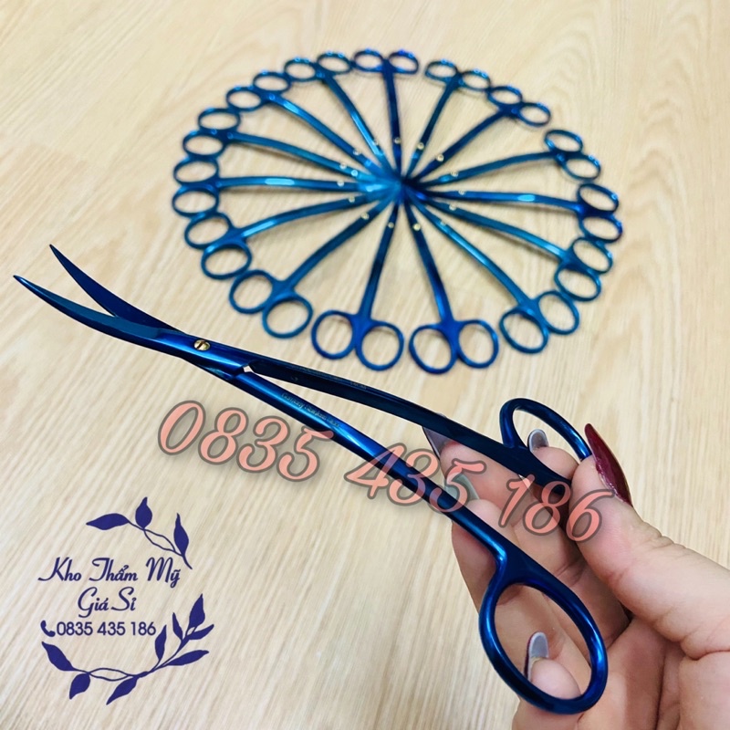 Kéo Phẫu Thuật Chữ S Cao Cấp Germany - Kéo Cong Đôi Phẫu Thuật (Iris scissors double củved)