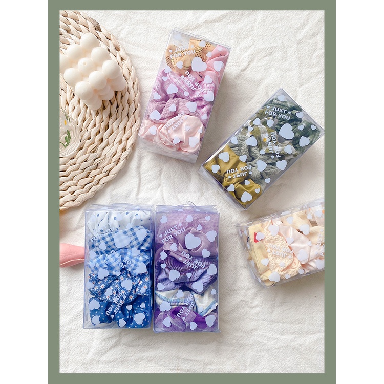 Dây Cột Tóc Co Giãn Dễ Thương Phong Cách Loli Hàn Quốc