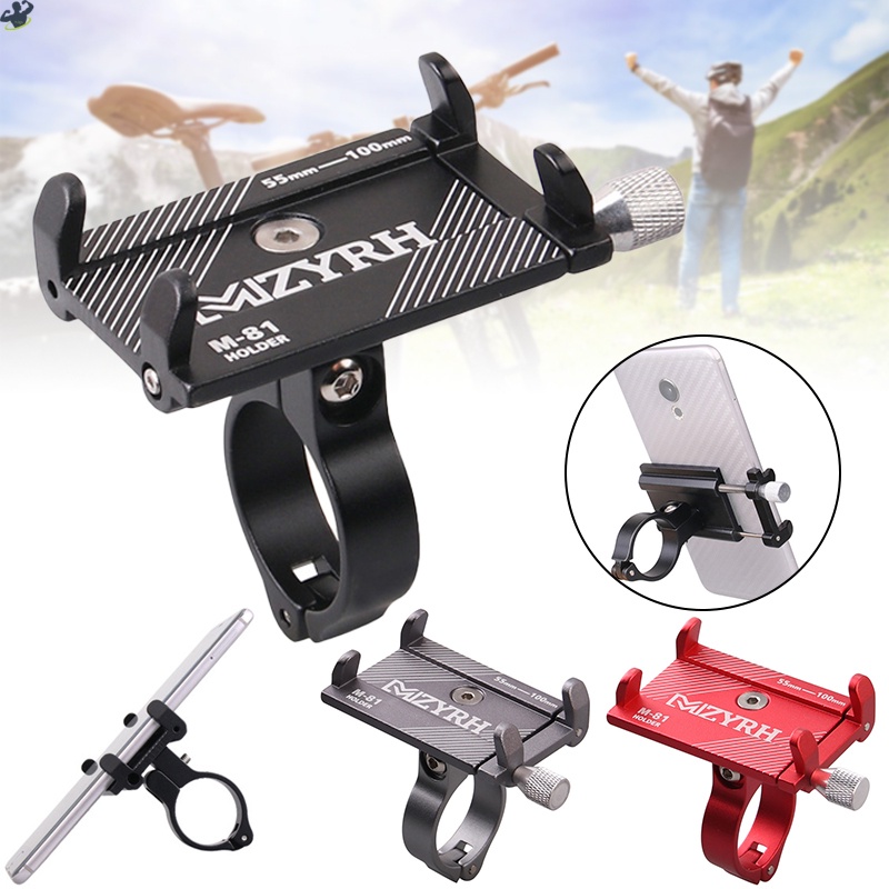 Giá Đỡ Điện Thoại Gắn Ghi Đông Xe Đạp Bằng Hợp Kim Nhôm Chống Trượt Điều Chỉnh Được Tiện Lợi
