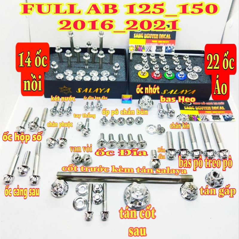 Full ốc salaya Ariblade 125_150 đời 1016_2021