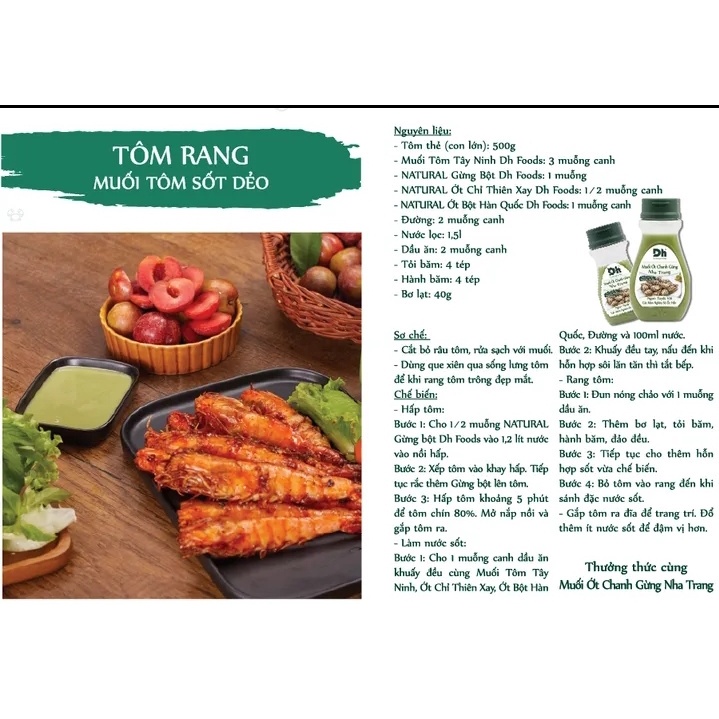 [Chai 200gr] Muối chấm chanh ớt gừng Nha Trang, sốt chanh dây, xốt ướp BBQ DH Foods