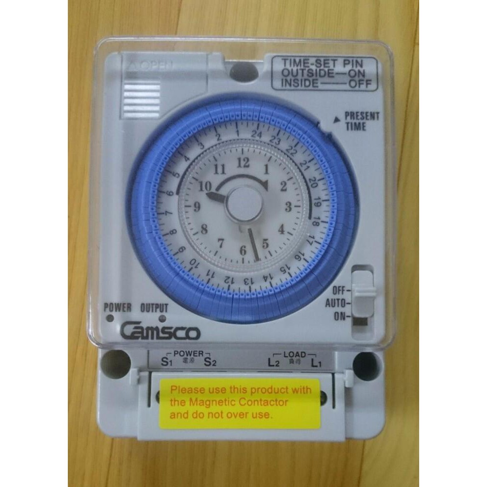 Camsco - Thiết bị hẹn giờ cơ Camsco ,tủ điện TB35N + Tặng 1 cục pin lưu xịn