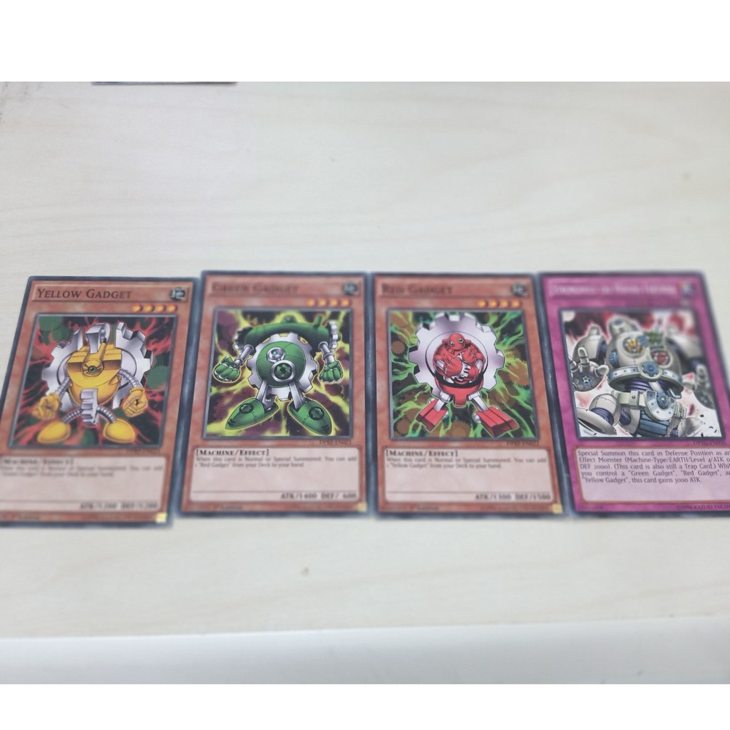 Bài Yugioh real cards TCG, combo Yellow Gadget, Red Gadget, Green Gadget và Strong Hold The Moving Fortress