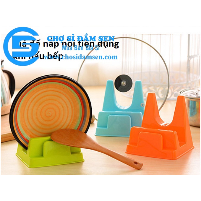 Khay gác nắp Vung Nồi, Dao Thớt, Muỗng đũa tiện dụng khi nấu ăn. Kệ gác Dao thớt nắp nồi tiện dụng G143-GacNapNo
