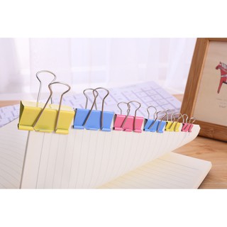 Hộp 60 kẹp giấy nhiều màu