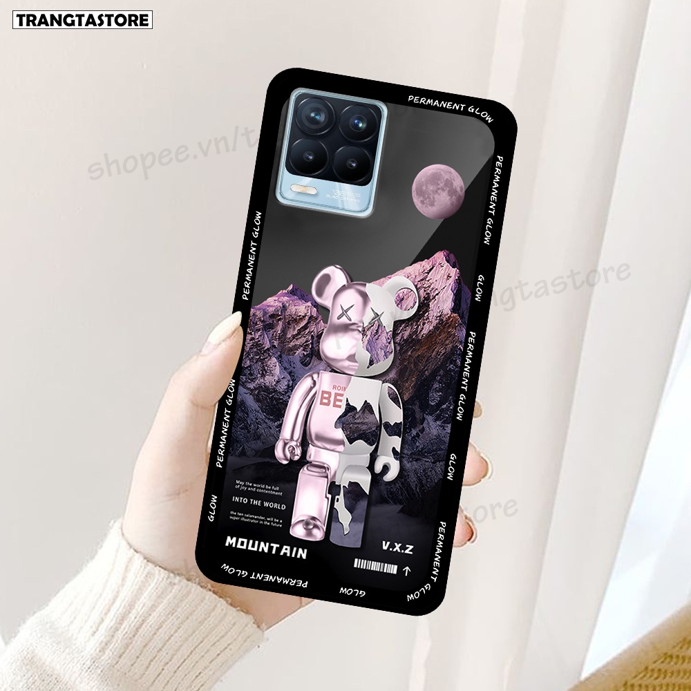 Ốp Realme 8 / 8 Pro in hình gấu Bearbrick,Mountain,xanh,đen,đỏ giá rẻ