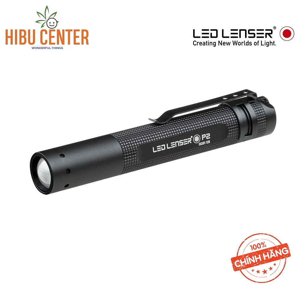 Đèn Pin LedLenser P2 16 Lumen I Cầm Tay, Cài Áo, Bỏ Túi Balo Túi Xách I HIBUCENTER