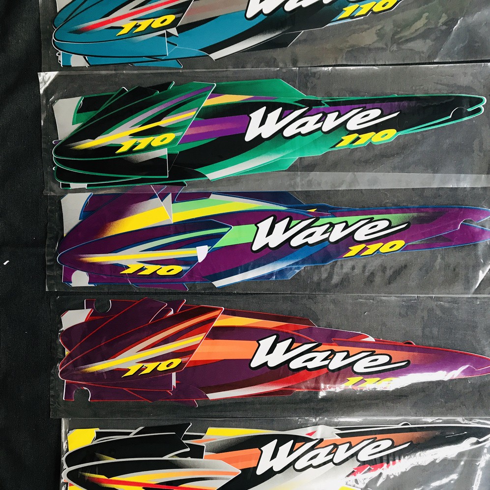 Tem dán WAVE thái mẫu nhỏ ( XANH DƯƠNG )