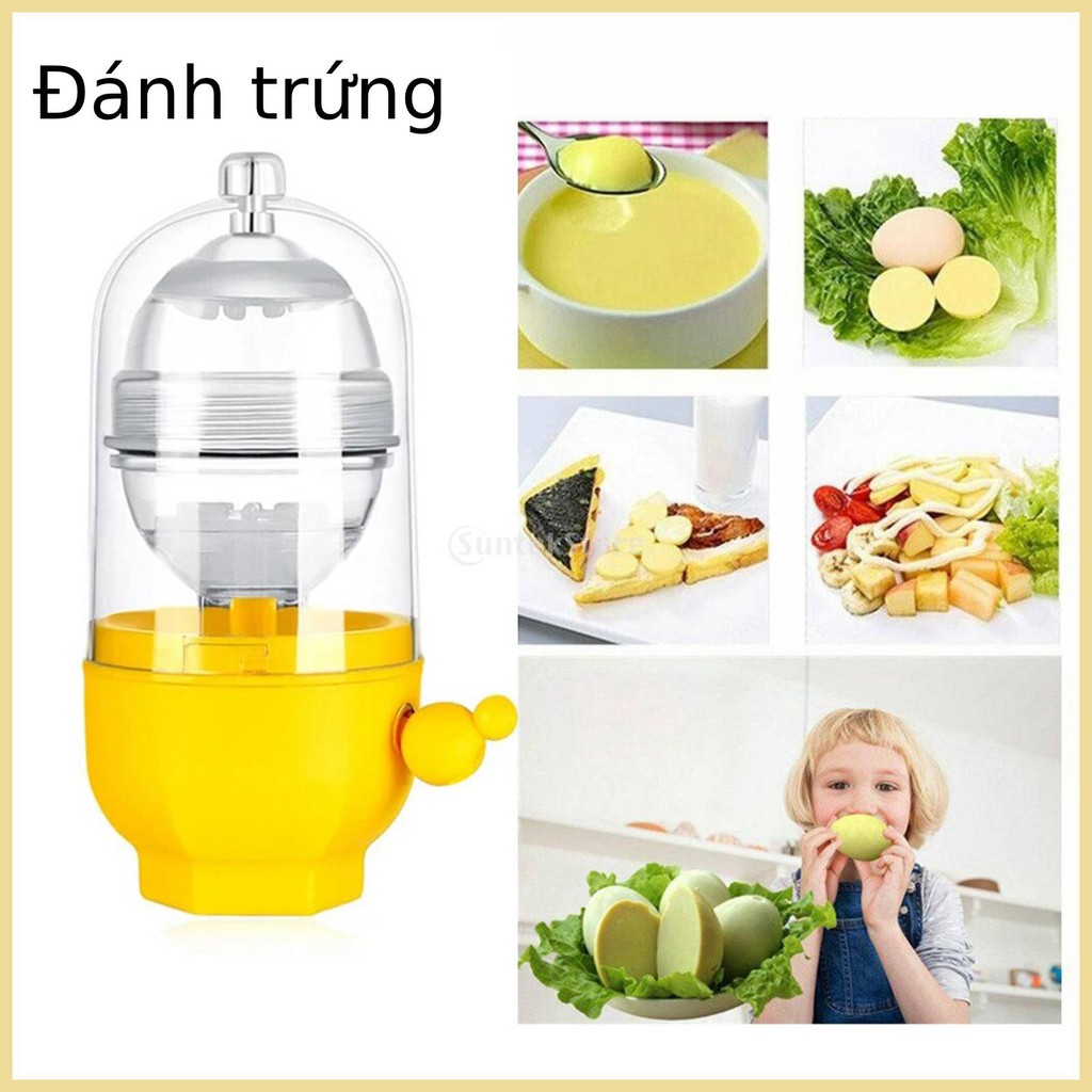 Máy trộn lòng đỏ trứng thiết kế cầm tay có dây rút cho bánh sandwich